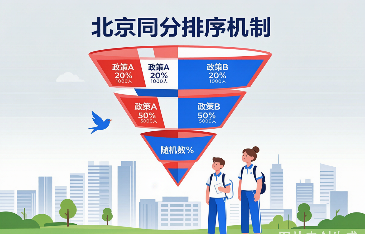 北京中考同分排序