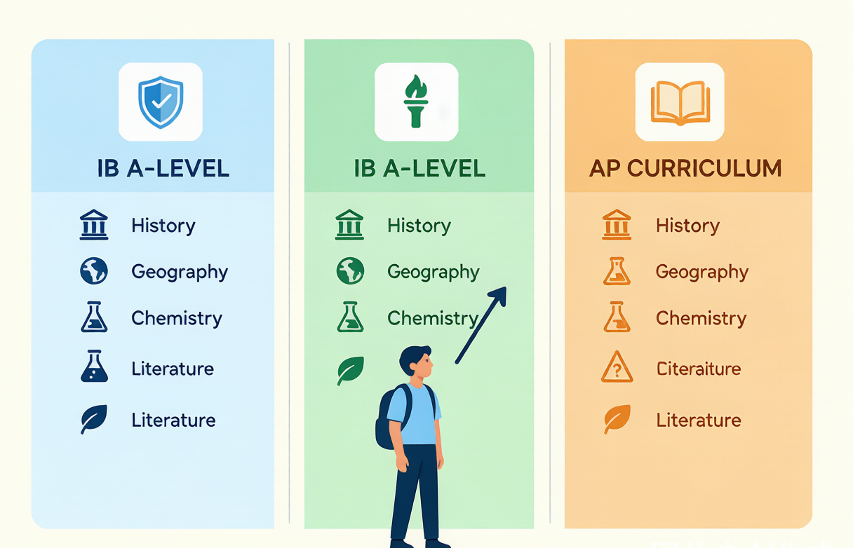 国际课程体系对比:IB vs A-Level vs AP如何选择